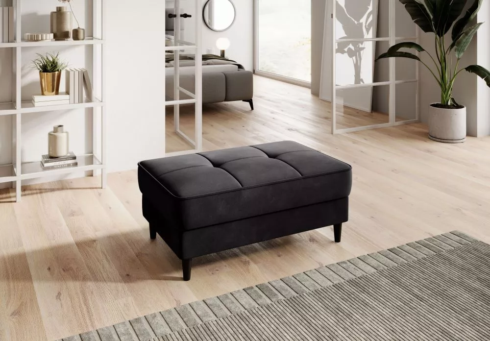 Pufs Bellis P Premium Standard Auduma numurs: Loco 05, · Antracīts · 97 × 42 × 62 cm