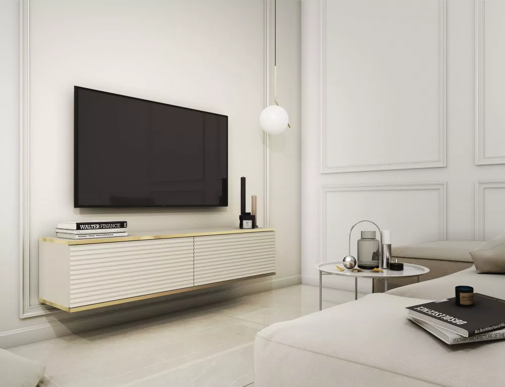 TV tumba Oro MDF · Bēšs · 135 × 32 × 30 cm