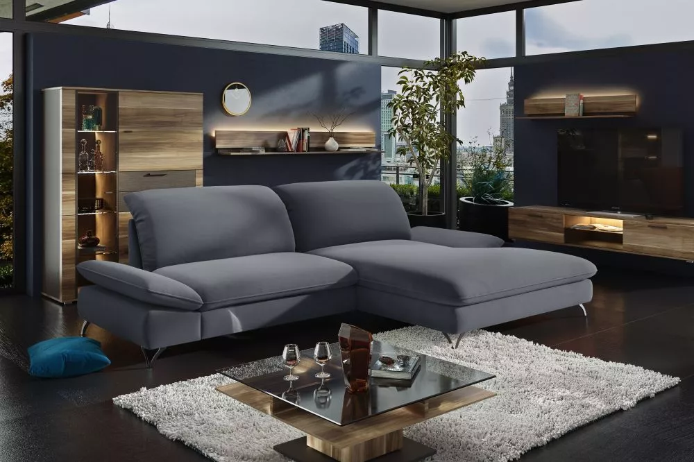 Dīvāns Bali Comfort Standard · Grafīts · 186 × 285 × 87 cm