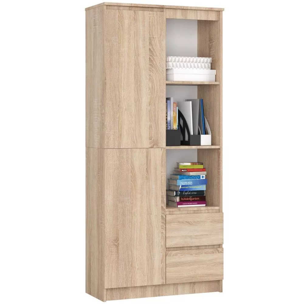Plaukts R11 R802D2SZ · Ozols sonoma · 80 × 180 × 36 cm