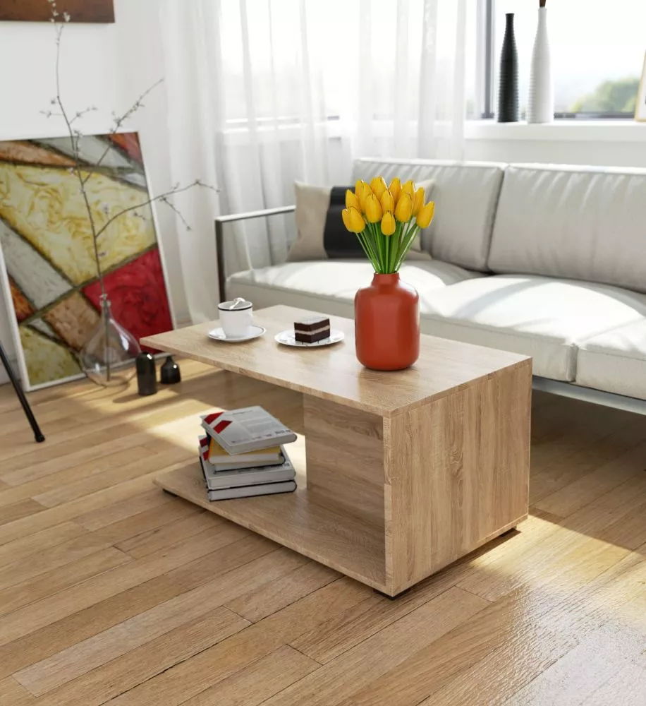 Žurnālgalds Margo 90 · Sonoma · 90.1 × 50.4 × 44.5 cm