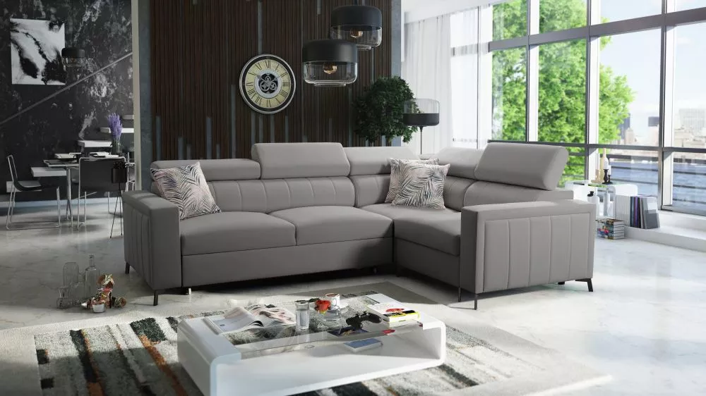 Dīvāns Baltico 2 Premium Standard · Tumši pelēks · 198 × 275 × 83 cm