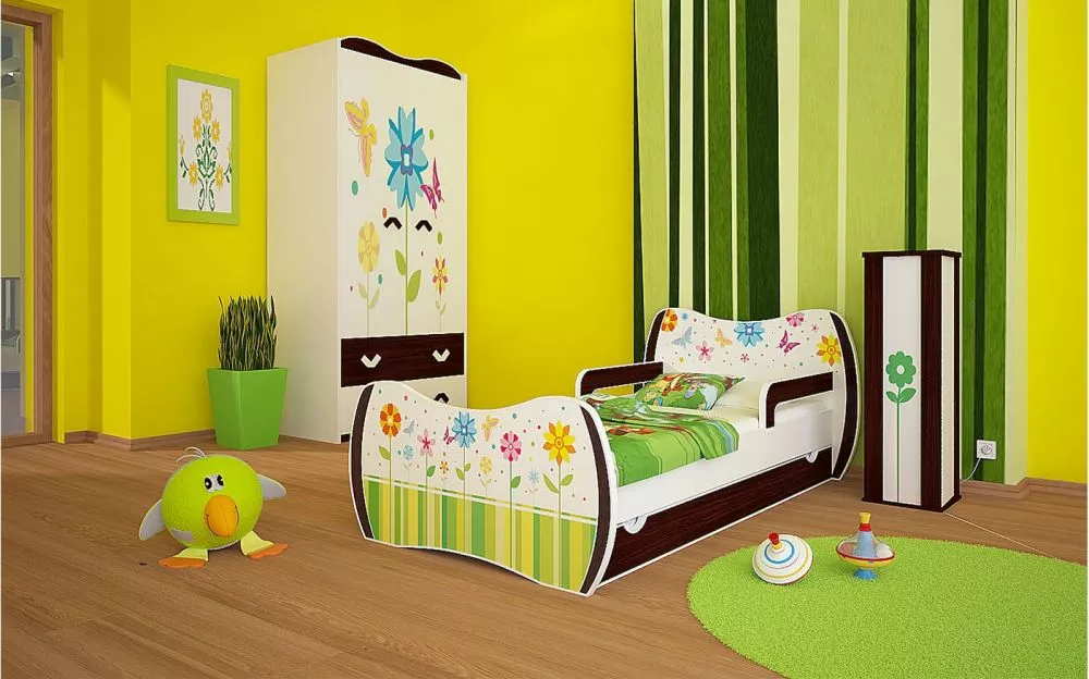 Bērnu gulta Dream L04 160x80 DM09 ar stelāžu Guļamvietas platums: 80 cm, Guļamvietas garums: 160 cm, · 104 × 164 × 71 cm