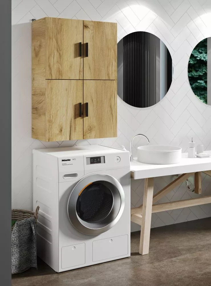 Vannas istabas skapītis Wall 60 · Ozols craft zelts · 60 × 93 × 29 cm