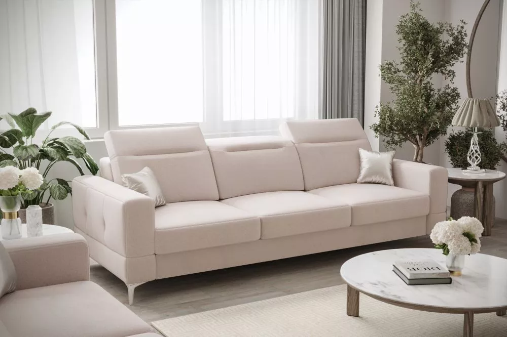 Dīvāns Malibu 3 Sofa standard · Gaiši bēšs · 95 × 246 × 90 cm