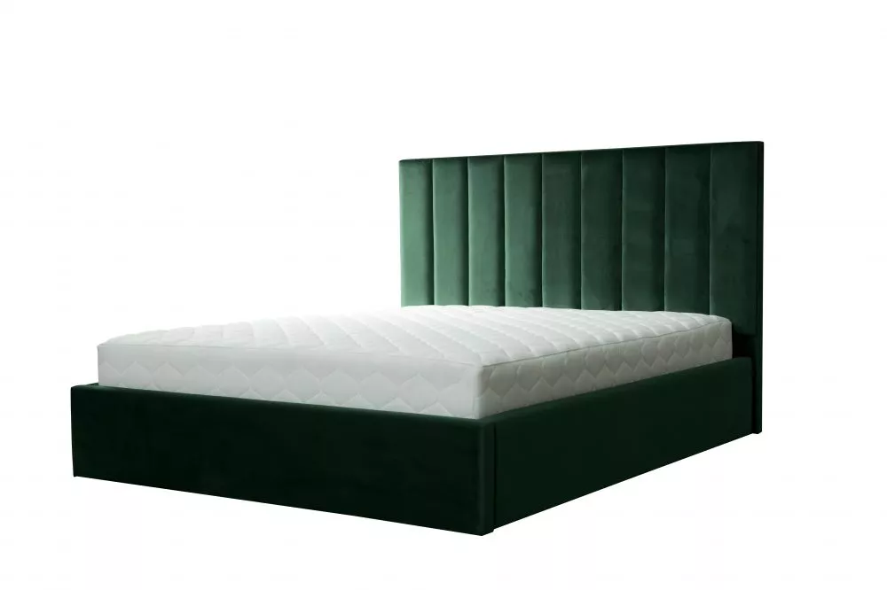 Gulta Tulipano standard ar stelāžu Guļamvietas platums: 180 cm, Guļamvietas garums: 200 cm, stelāžas tips: koka, · Zaļš 
