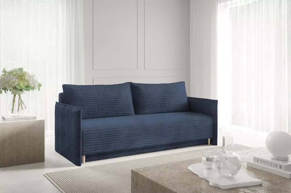Dīvāns Nubis standard · Zils · 100 × 216 × 90 cm