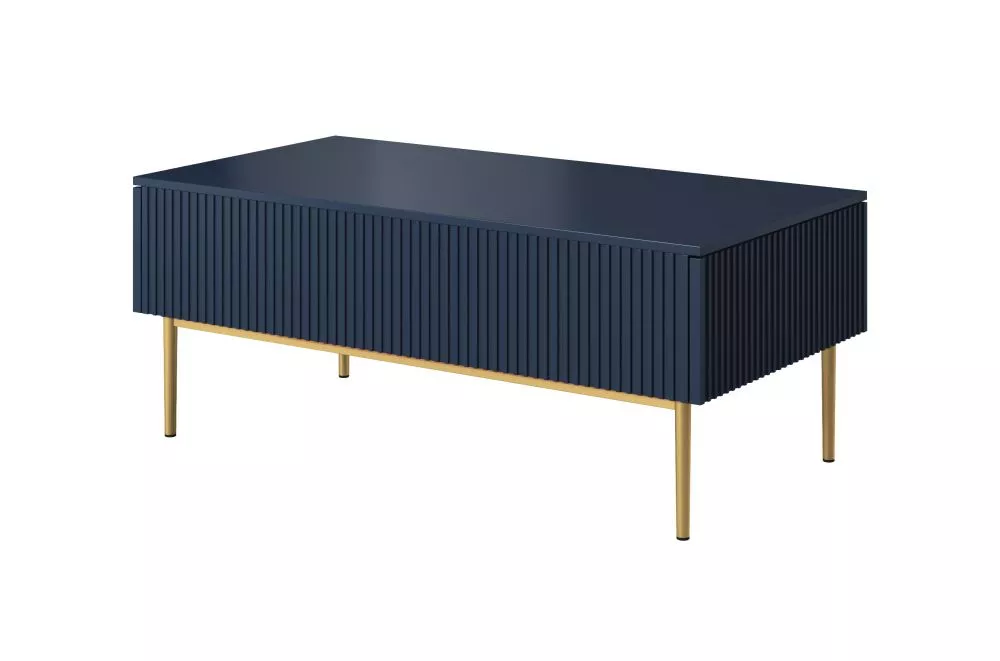 Žurnālgalds Nicole L120 2SZ Gold · Zils · 120 × 60 × 48 cm