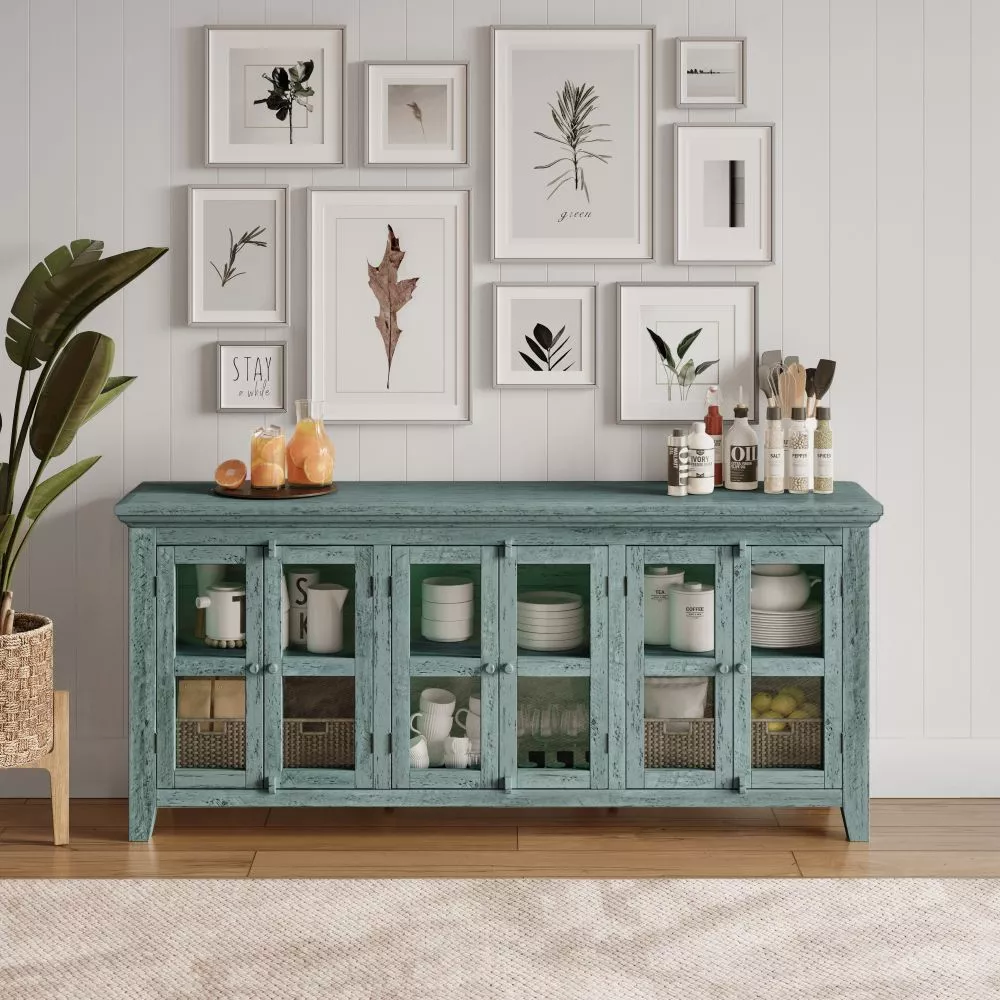 Kumode Avola AV1615-70 · Zils · 178 × 38 × 106.5 cm