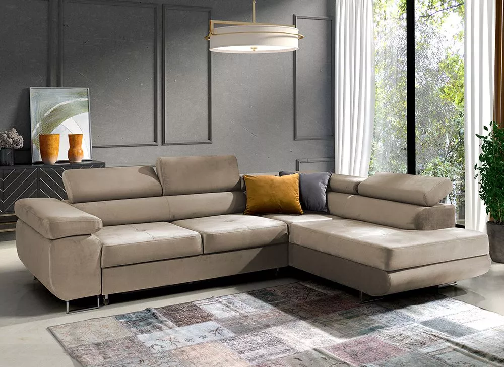 Dīvāns Corner 150 standard · Krēma · 201 × 271 × 72 cm