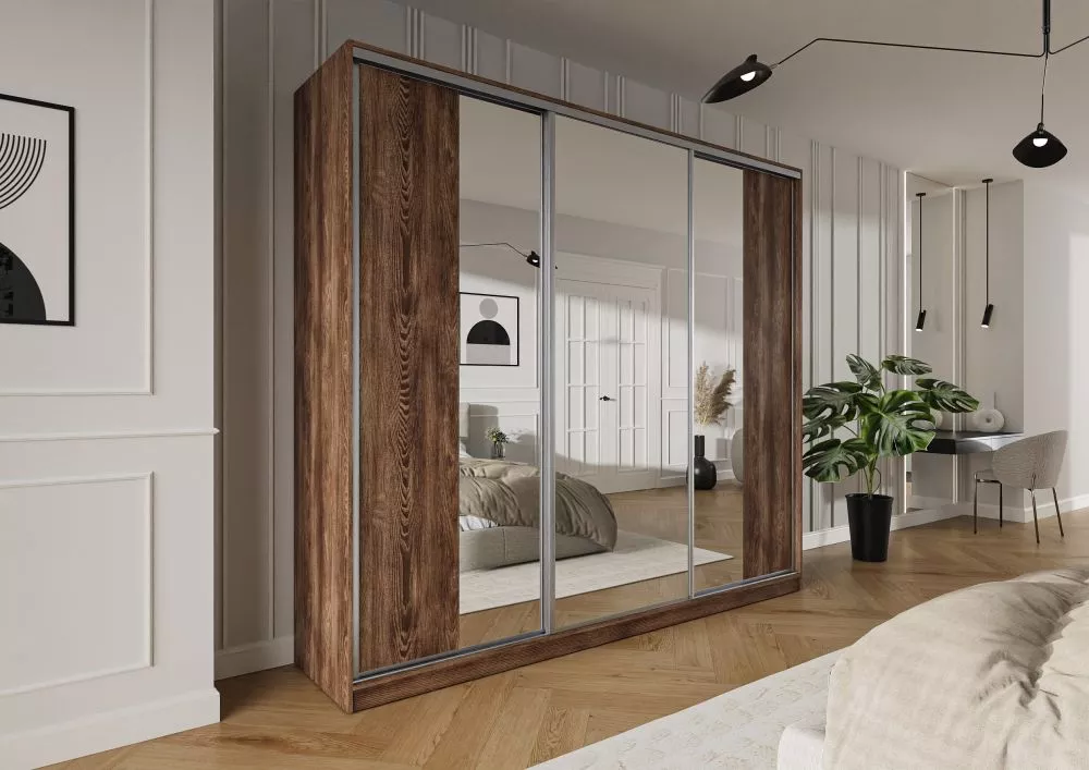 Skapis Trend 5 · Kastanis · 275 × 60 × 245 cm