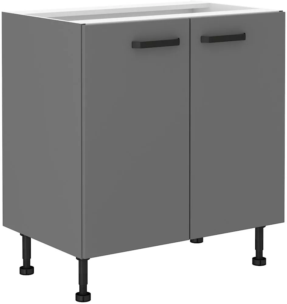 Virtuves skapis Nessa 80 D 2F BB · Antracīts