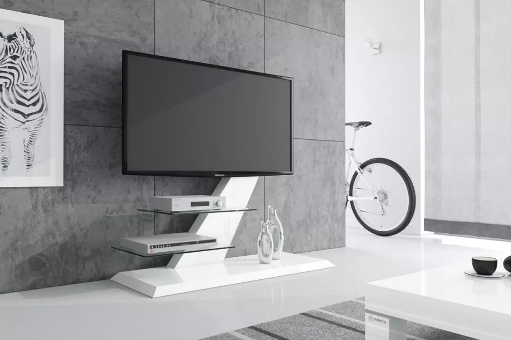 TV tumba RTV Vento · Balts · 120 × 50 × 107.8 cm