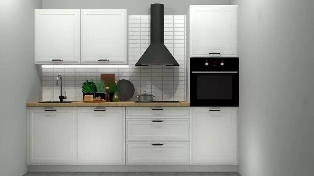 Virtuves komplekts Verdi 260 Materiāls : MDF + LKSP plātne, · Gaiši pelēks