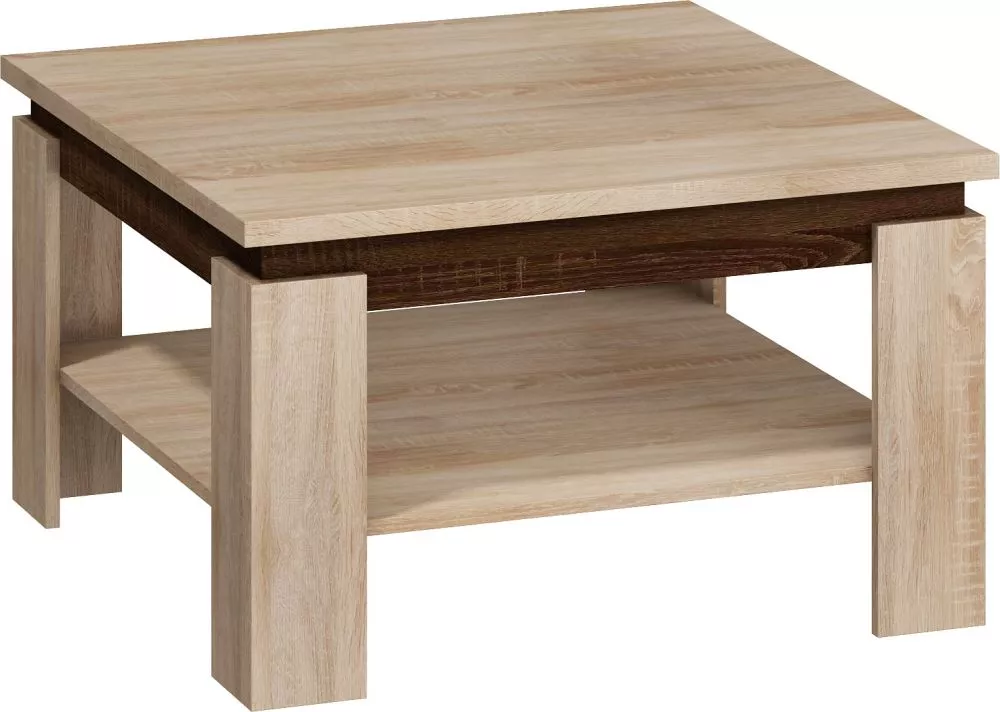 Žurnālgalds Alfa Meblo · Sonoma + šokolādes sonoma · 80 × 80 × 80 × 48 cm
