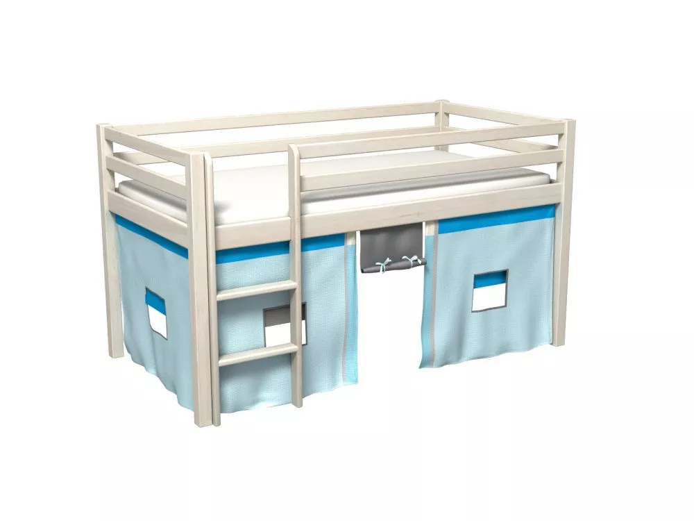 Bērnu gulta Gabi ar stelāžu Guļamvietas platums: 80 cm, Guļamvietas garums: 180 cm, · 88 × 188 × 106 cm