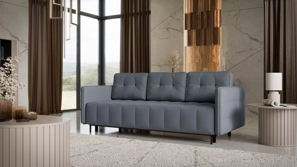Dīvāns Dello Premium standard · Pelēks · 101 × 221 × 88 cm