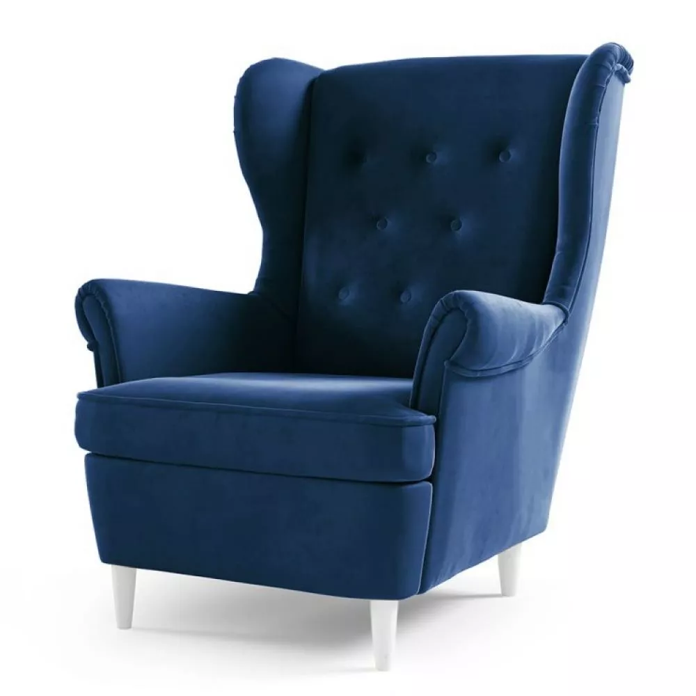 Mīksts krēsls Lino Uszak typ 190 Standard Sēdvietas dziļums: 55 cm, · Zils · 85 × 90 × 103 cm