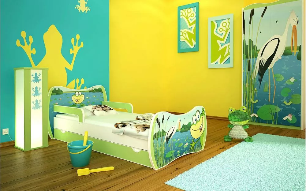 Bērnu gulta Dream L04 160x80 DM10 ar stelāžu Guļamvietas platums: 80 cm, Guļamvietas garums: 160 cm, · 94 × 164 × 71 cm