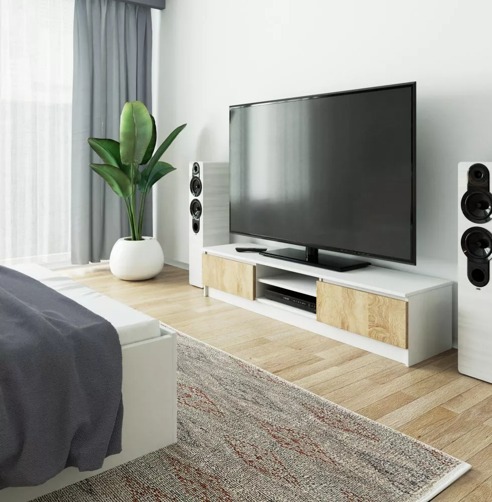 TV tumba RTV 2D1P Long · 160 × 40 × 33 cm