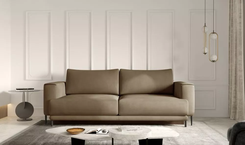 Dīvāns Dalia Premium standard · Gaiši brūns · 95 × 260 × 90 cm