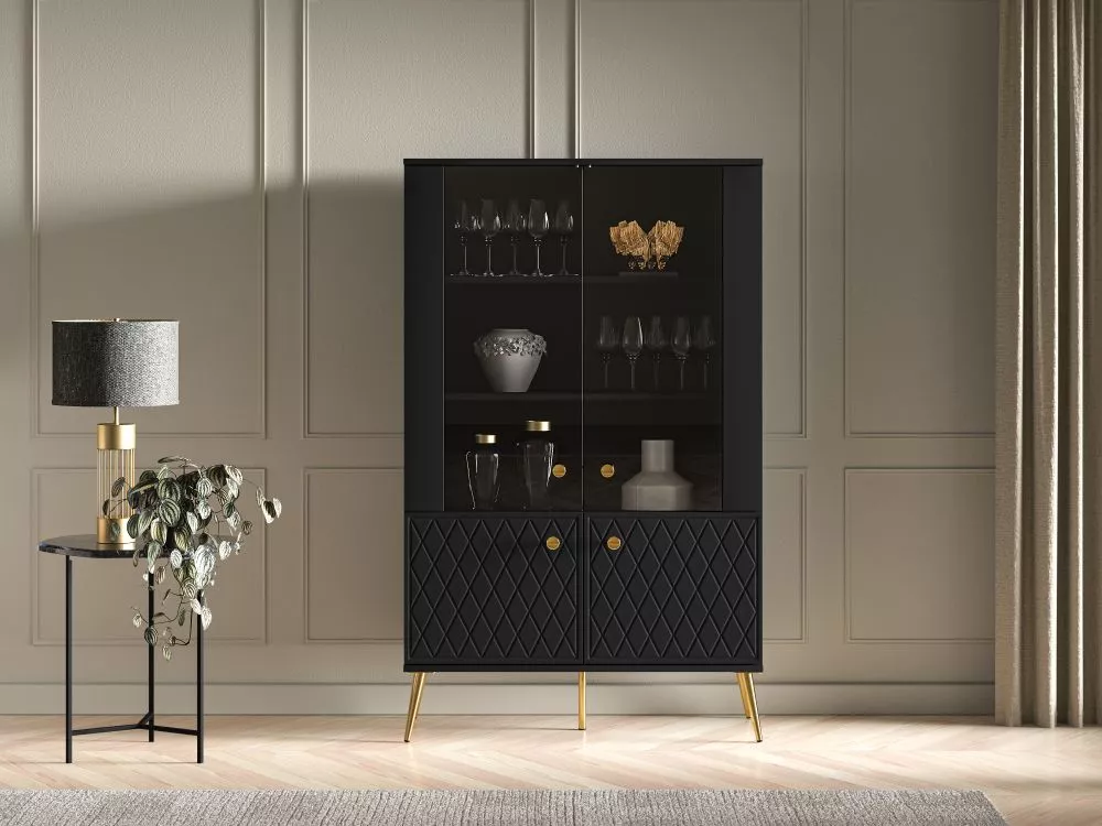 Sekcija Eljot 04 Korpusa krāsa: melns, · 92 × 40 × 149 cm