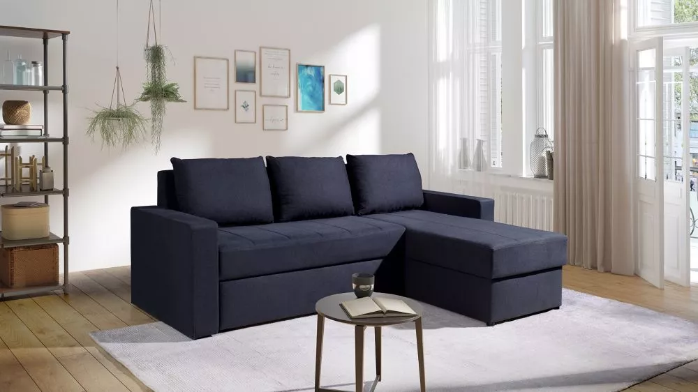 Dīvāns Domino Standard · Grafīts · 156 × 234 × 82 cm