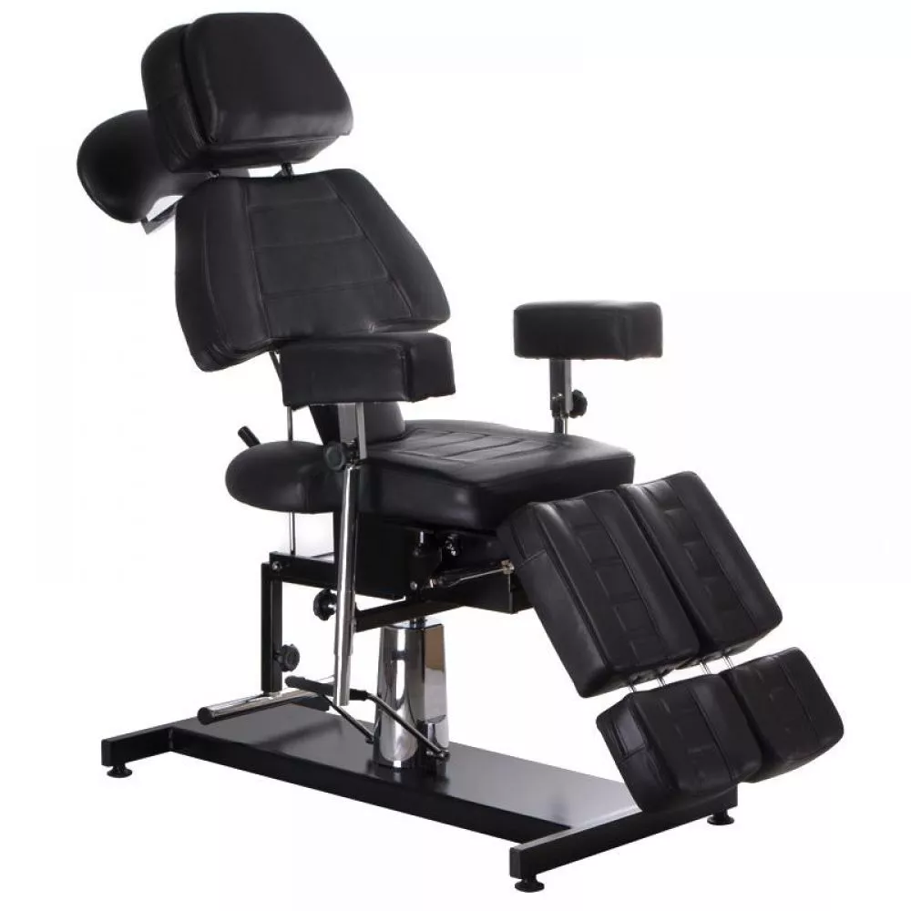 Kosmetologu kušete BD-3603 · Melns · 74 × 185 × 68 cm