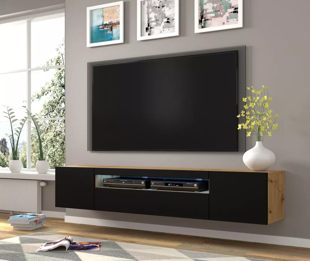 TV tumba Aura 200 ar LED · 200 × 37 × 36 cm