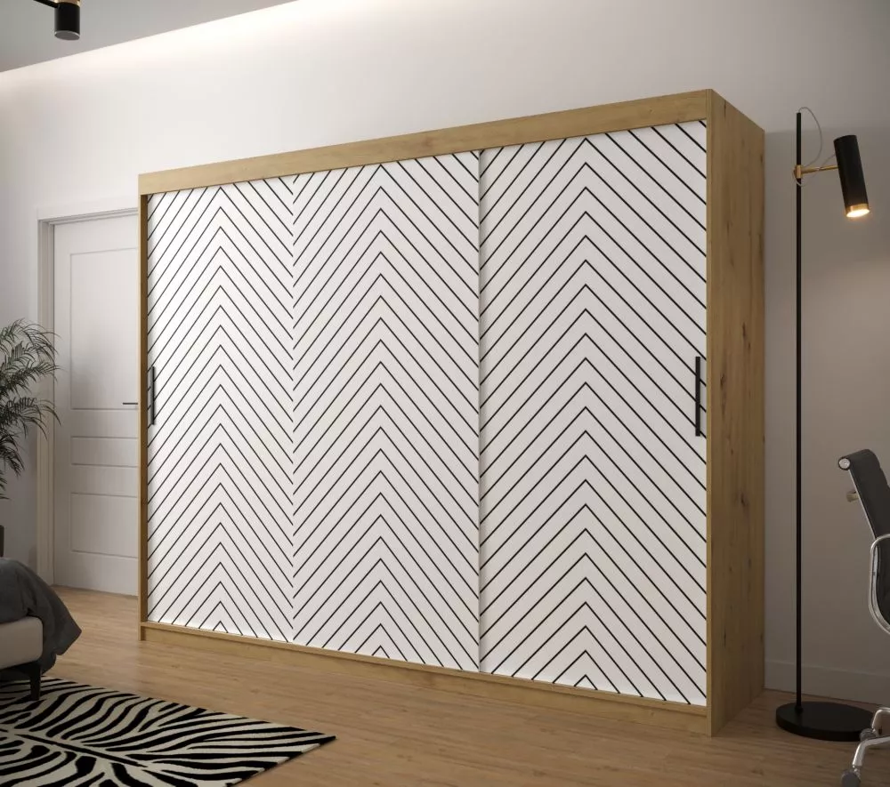 Skapis Jodelka 1 · 250 × 62 × 200 cm
