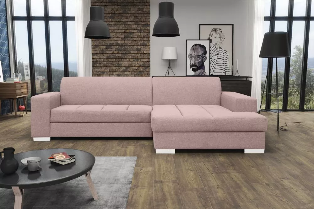 Dīvāns Mistral Comfort Standard · Rozā · 177 × 260 × 75 cm