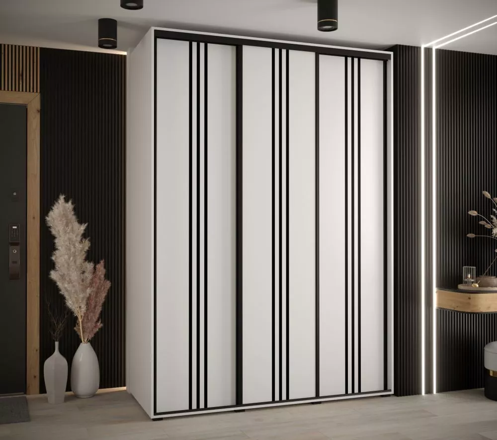 Skapis Cannes 6 · Balts · 170 × 60 × 205.2 cm