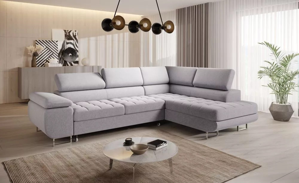 Dīvāns Corner Benjamin 155 standard · Pelēks · 201 × 271 × 72 cm