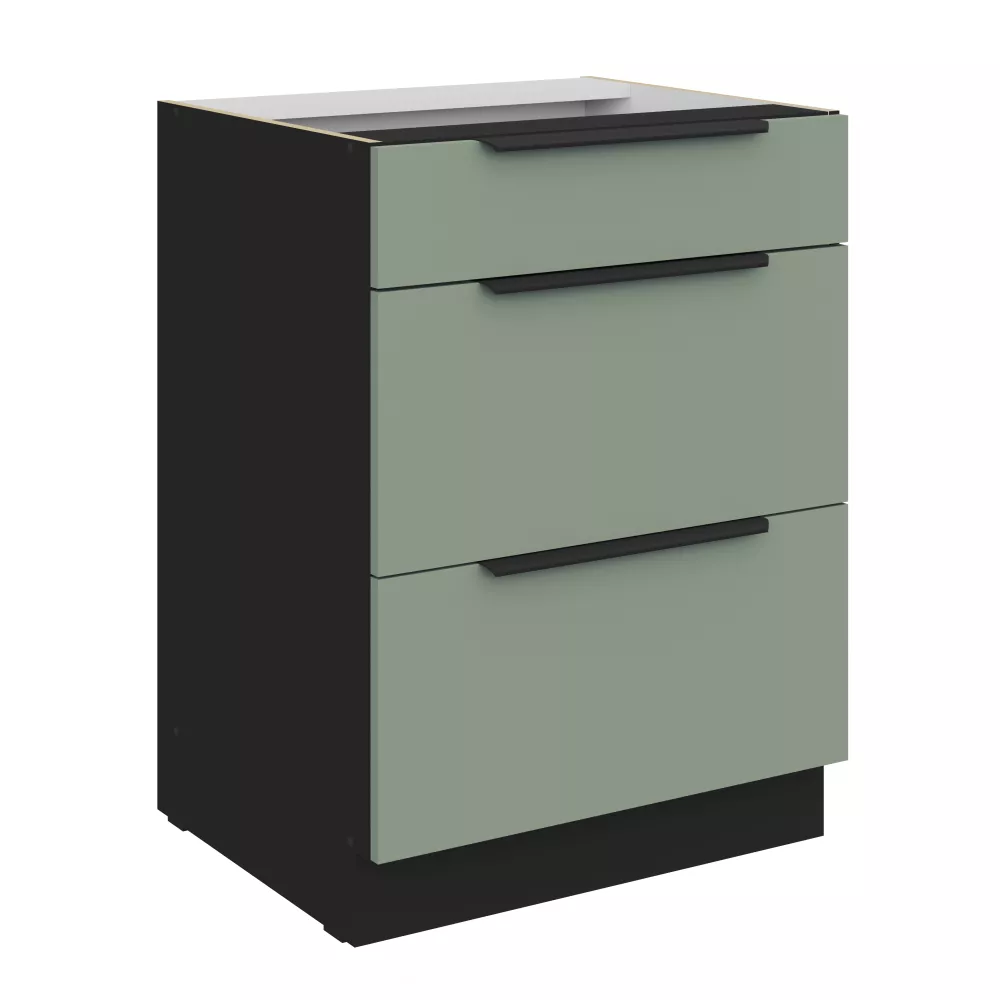 Virtuves skapis Aria Aquamarine 60 D 3S BB