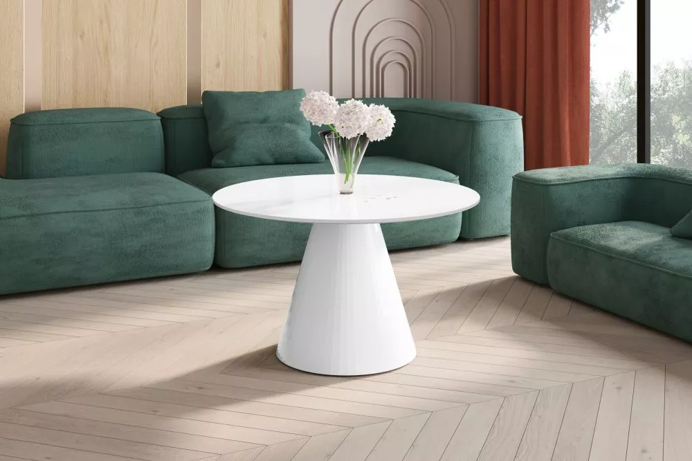 Žurnālgalds Pineto Mini Gloss · Balts · 49 cm