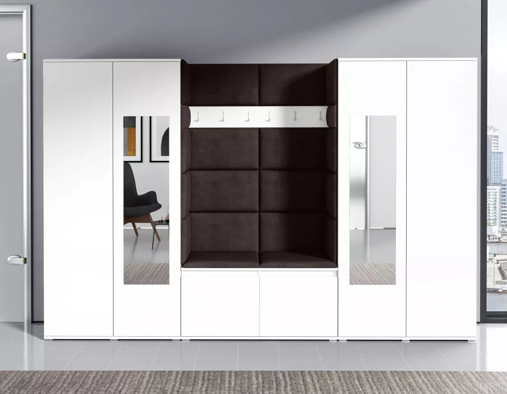 Apavu plaukts Emi 10 Trinity Korpusa krāsa: balts, · 280 × 185 × 40 cm