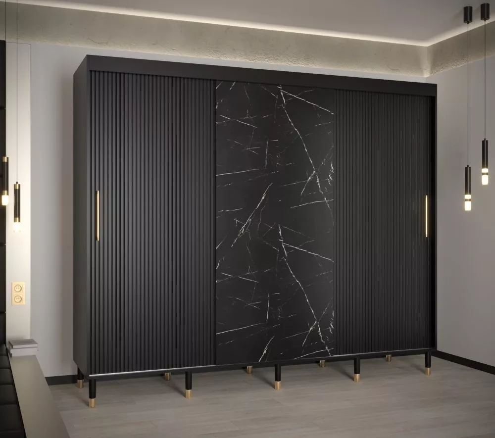 Skapis Calipso Slim Marmur · 250 × 62 × 208 cm