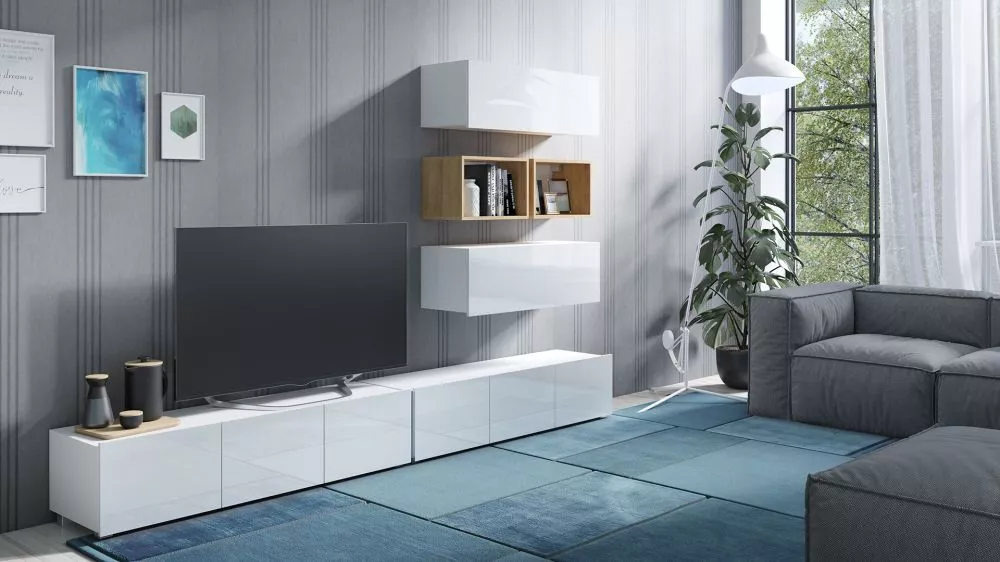 Sekcija Calabrini 27 Korpusa krāsa: balts, · 300 × 43 cm