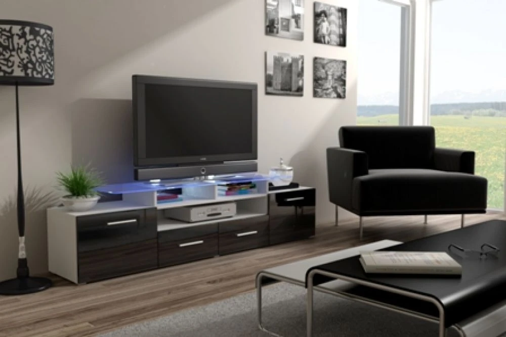 TV tumba Evora RTV ar LED · 194 × 39 × 38 cm