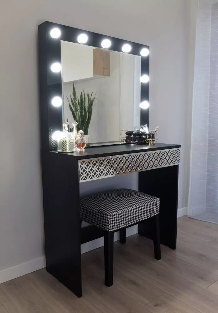 Kosmētikas galds Classic 2 Deco ar LED · 90 × 155 × 40 cm