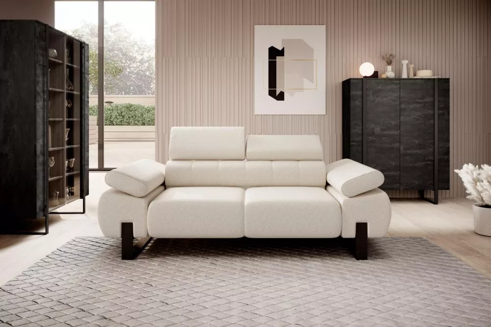 Dīvāns Verica 2S Standard · Gaiši bēšs · 104 × 213 × 79 cm
