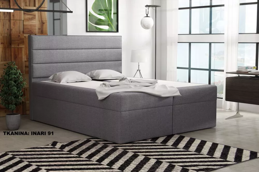 Gulta Ilmo Standard Guļamvietas platums: 90 cm, Guļamvietas garums: 200 cm, · Gaiši pelēks · 92 × 210 × 120 cm
