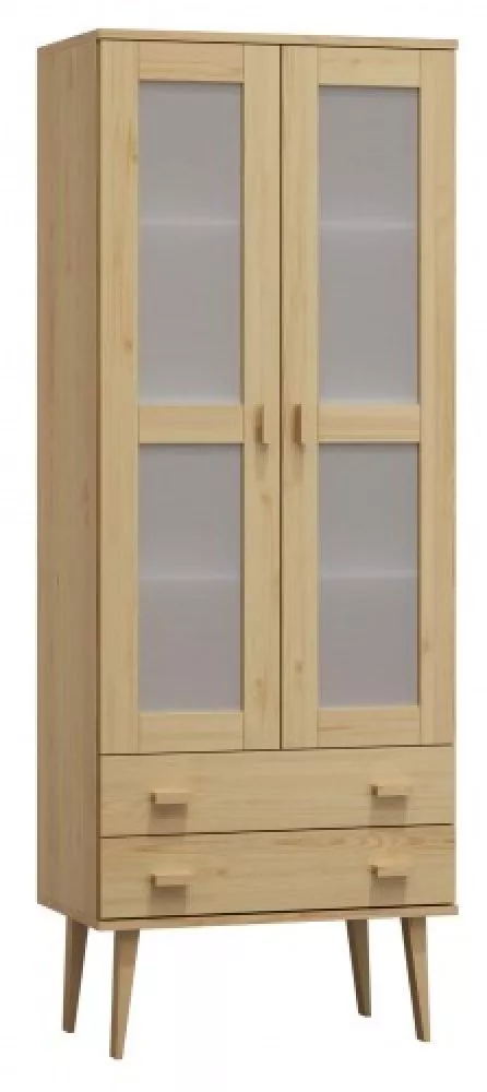 Grāmatu skapis Venuci W-5 · Priede · 79 × 42 × 204 cm