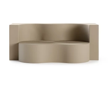 Dīvāns Twist 117x199 · Bēšs · 39 × 199 × 78 cm