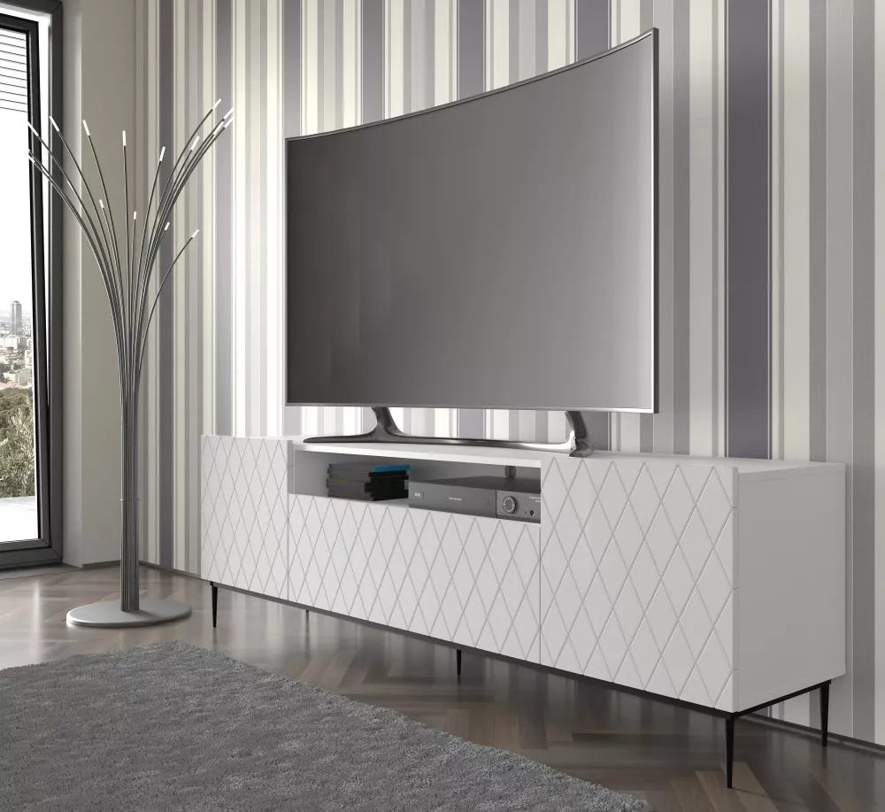 TV tumba Diuna Black 04 · 192.6 × 40 × 60.2 cm