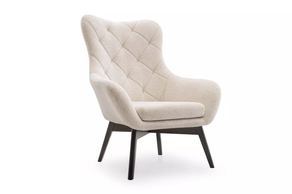 Mīksts krēsls Elis Caro Standard Sēdvietas dziļums: 55 cm, · Krēma · 88 × 88 × 108 cm