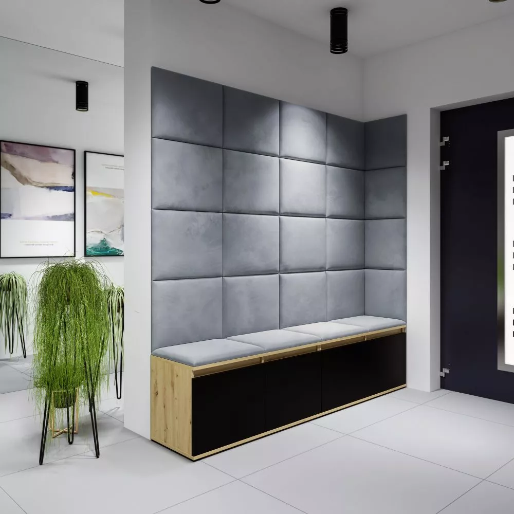 Apavu plaukts Emi 3 Trinity Korpusa krāsa: ozols artisan + melns, · 200 × 170 × 40 cm