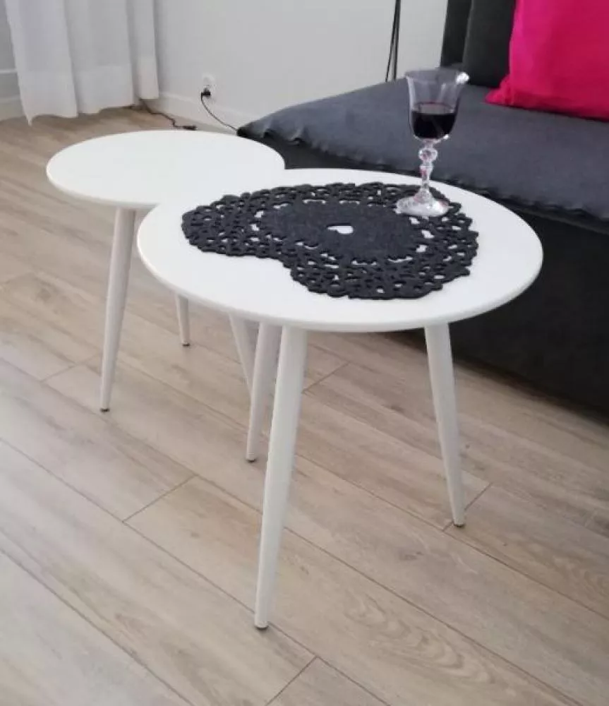 Žurnālgalds Cleo · Balts · 50 cm