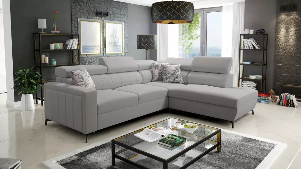 Dīvāns Baltico 3 Mini Premium Standard · Pelēks · 224 × 265 × 83 cm