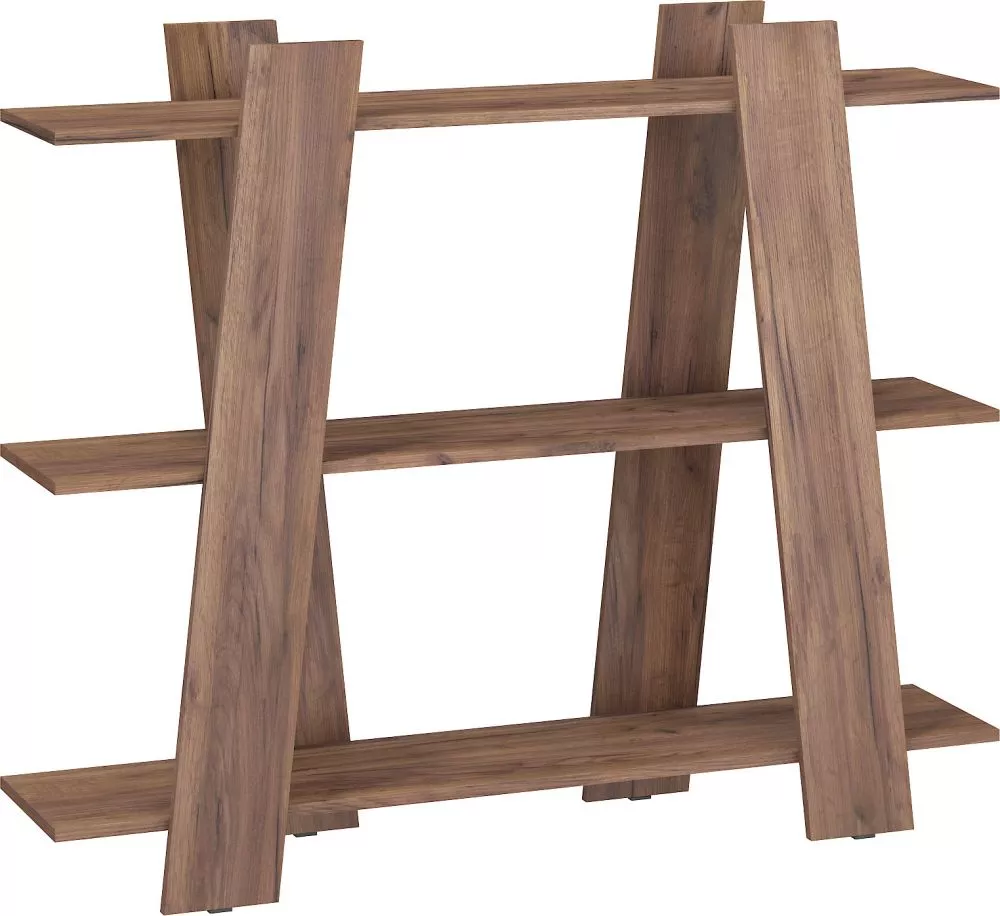 Plaukts Via 03 · Tobaco ozols · 130 × 108 × 30 cm